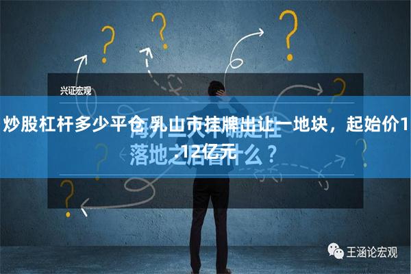 炒股杠杆多少平仓 乳山市挂牌出让一地块，起始价1.12亿元