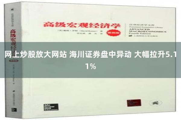 网上炒股放大网站 海川证券盘中异动 大幅拉升5.11%