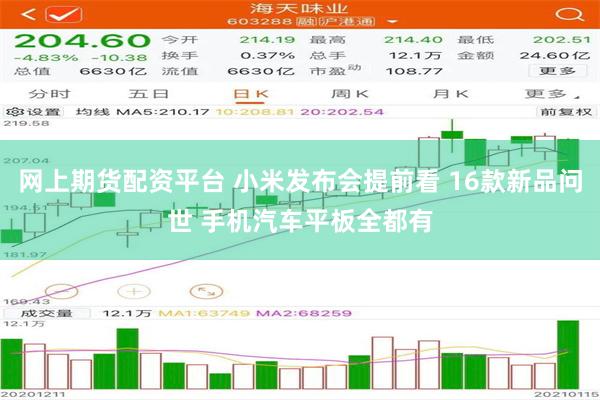 网上期货配资平台 小米发布会提前看 16款新品问世 手机汽车平板全都有