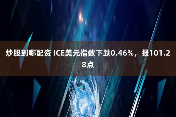 炒股到哪配资 ICE美元指数下跌0.46%，报101.28点