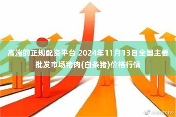 高端的正规配资平台 2024年11月13日全国主要批发市场猪肉(白条猪)价格行情